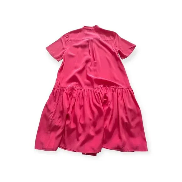 ULLA JOHNSON Adalyn Silk Mini Dress, Pink,‎ Size 4,New with tag